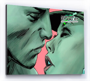 Cuadro en Retablo Madera MDF, "El Beso"