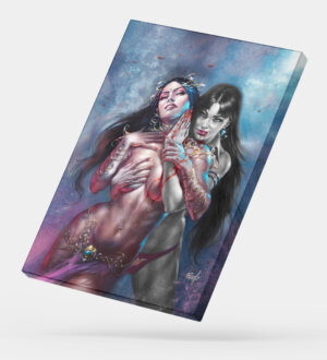 Cuadro en Lienzo "Dejah Thoris & Vampirella"